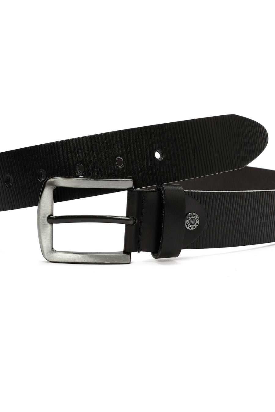 
Men's Black Printed Leather Belt
