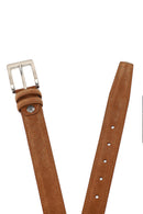 Erkek Taba Süet Deri Kemer | Derimod