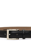 Men's Black Leather Belt | Derimod