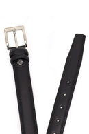 Men's Black Leather Belt | Derimod