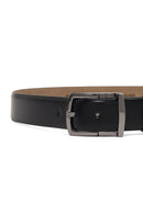 Men's Black Leather Belt | Derimod