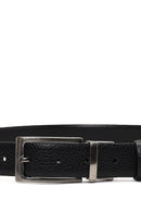 Men's Black Leather Belt | Derimod