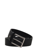 Men's Black Leather Belt | Derimod