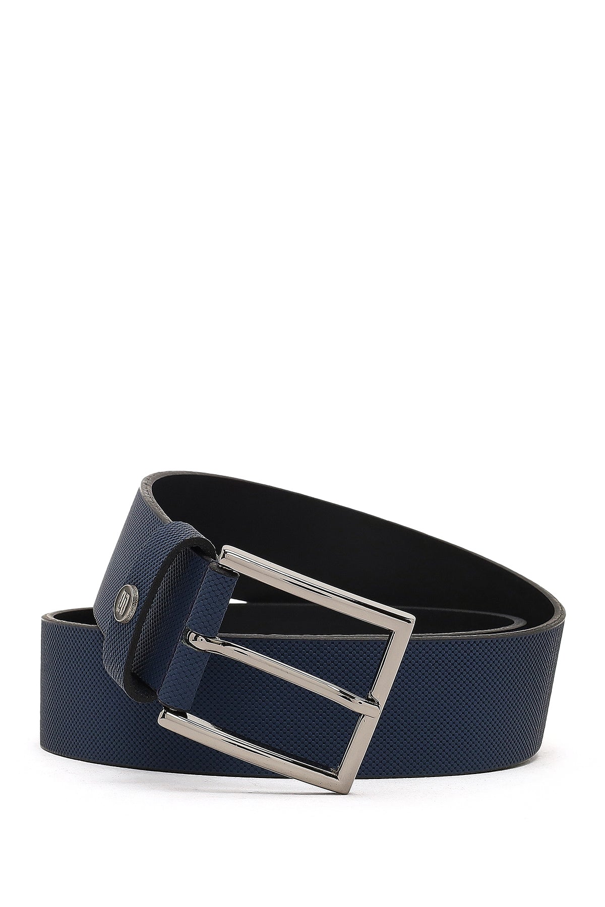 Men's Navy Leather Belt 000A2D1306326 | Derimod