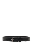 Men's Black Leather Belt | Derimod