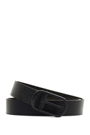 Men's Black Leather Belt | Derimod