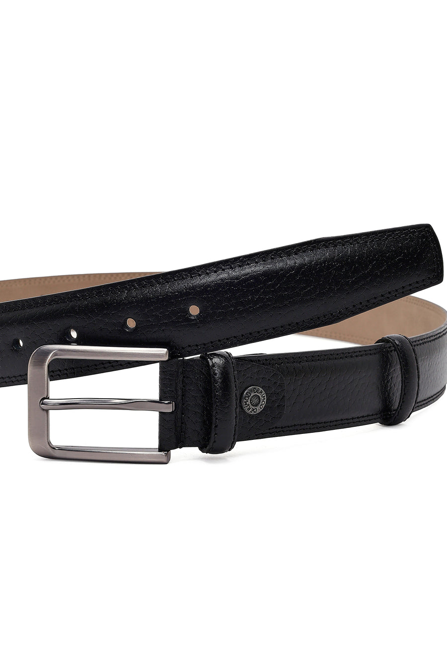 Male Black Leather Belt