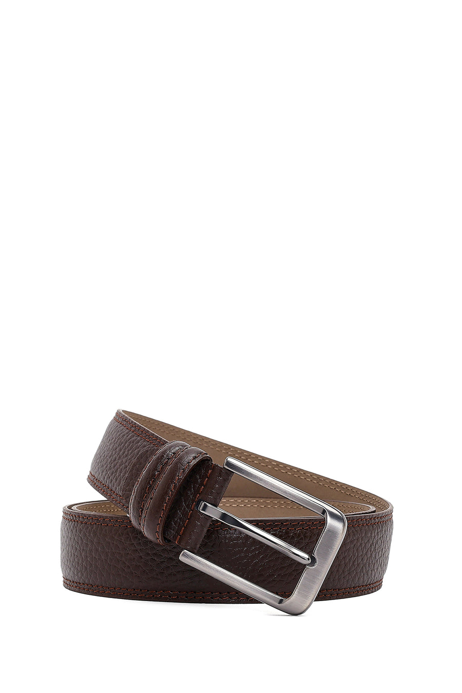 Male Brown Leather Belt 000A2D13072FT | Derimod