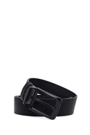 Male Black Leather Belt | Derimod