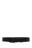 Male Black Leather Belt | Derimod