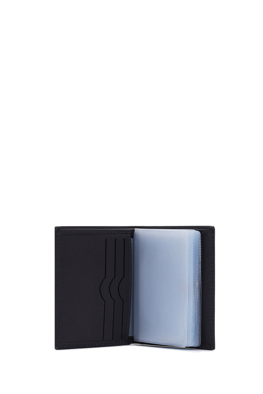 Men's Navy Blue Leather Card Holder