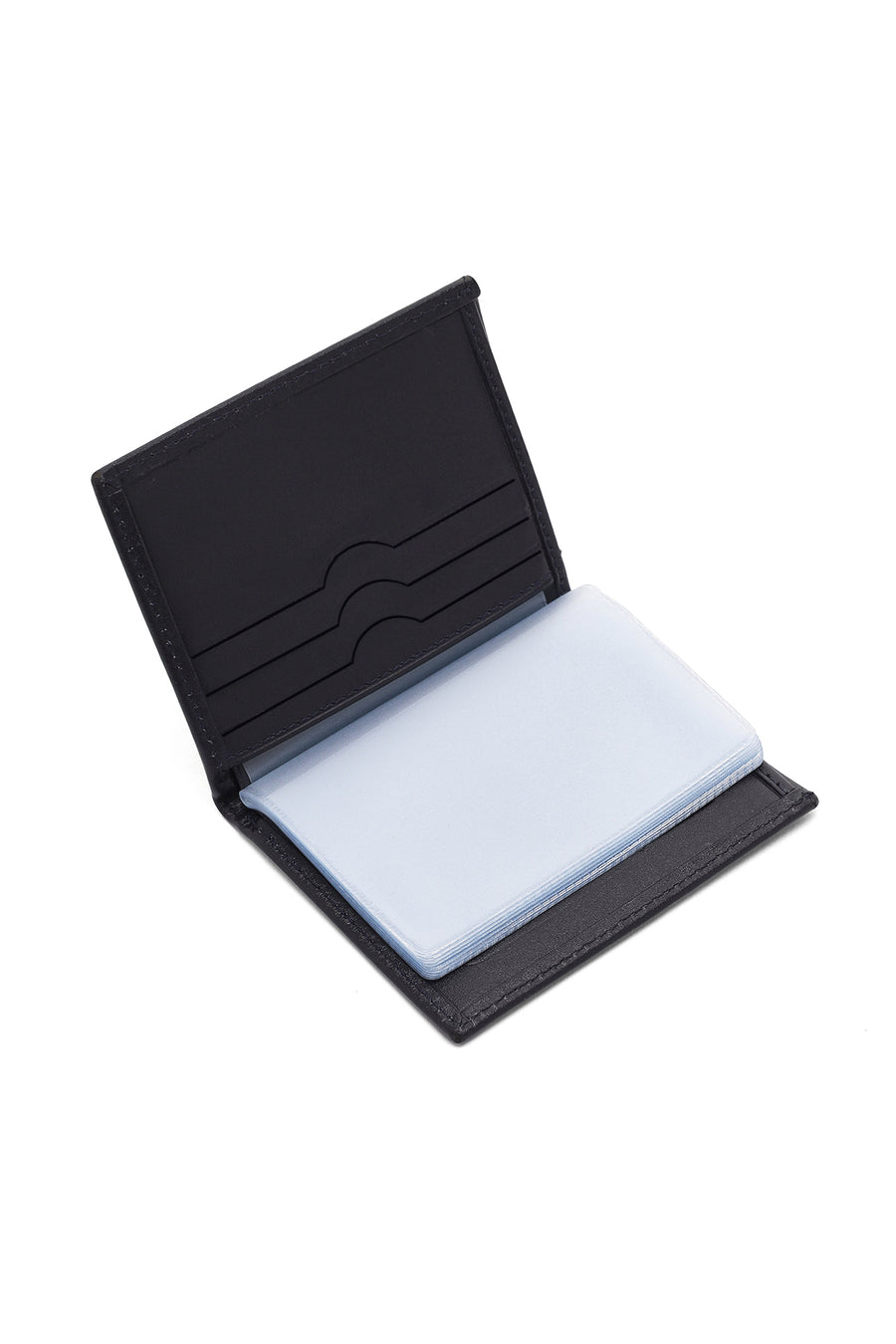 Men's Navy Blue Leather Card Holder