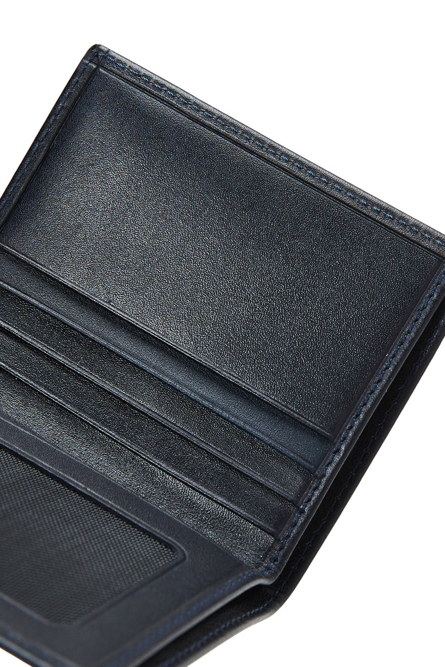 Men's Navy Blue Leather Card Holder