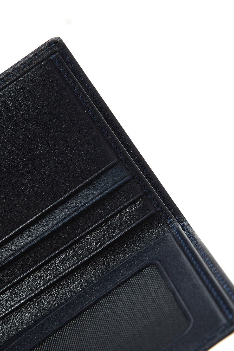 Men's Navy Blue Leather Card Holder