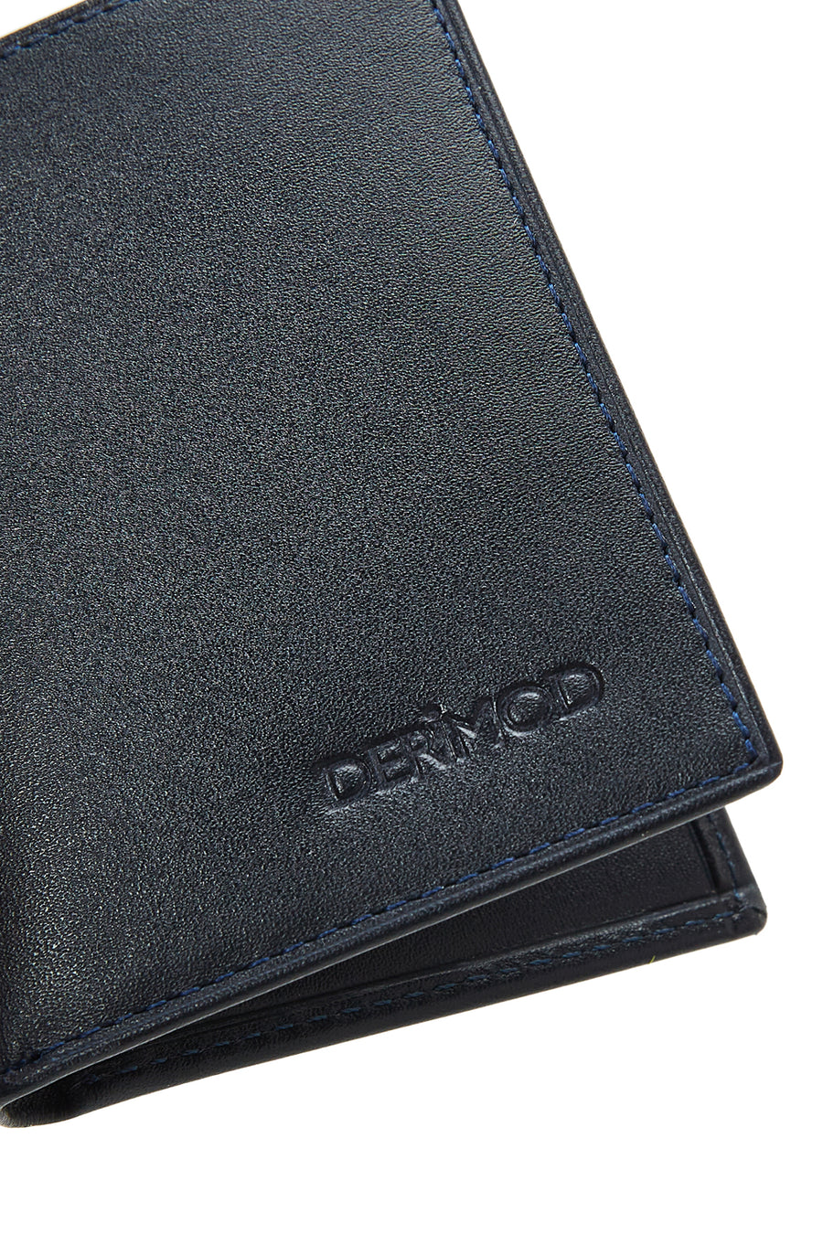 Men's Navy Blue Leather Card Holder