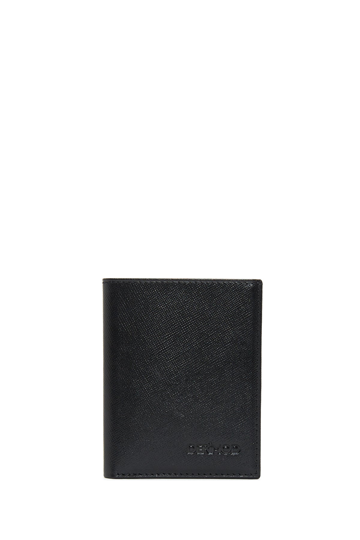 Men's Black Leather Card Holder 000A2D3012CV | Derimod