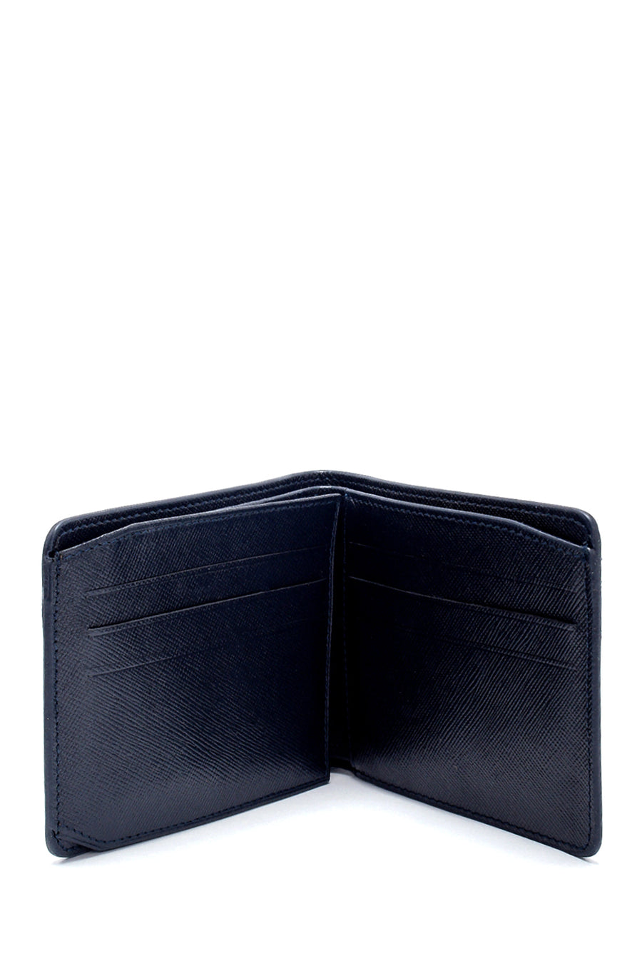 Men's Navy Blue Leather Wallet