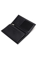 Men's Black Leather Wallet | Derimod