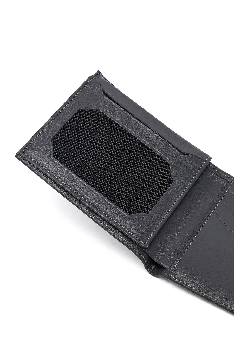 Men's Gray Leather Wallet