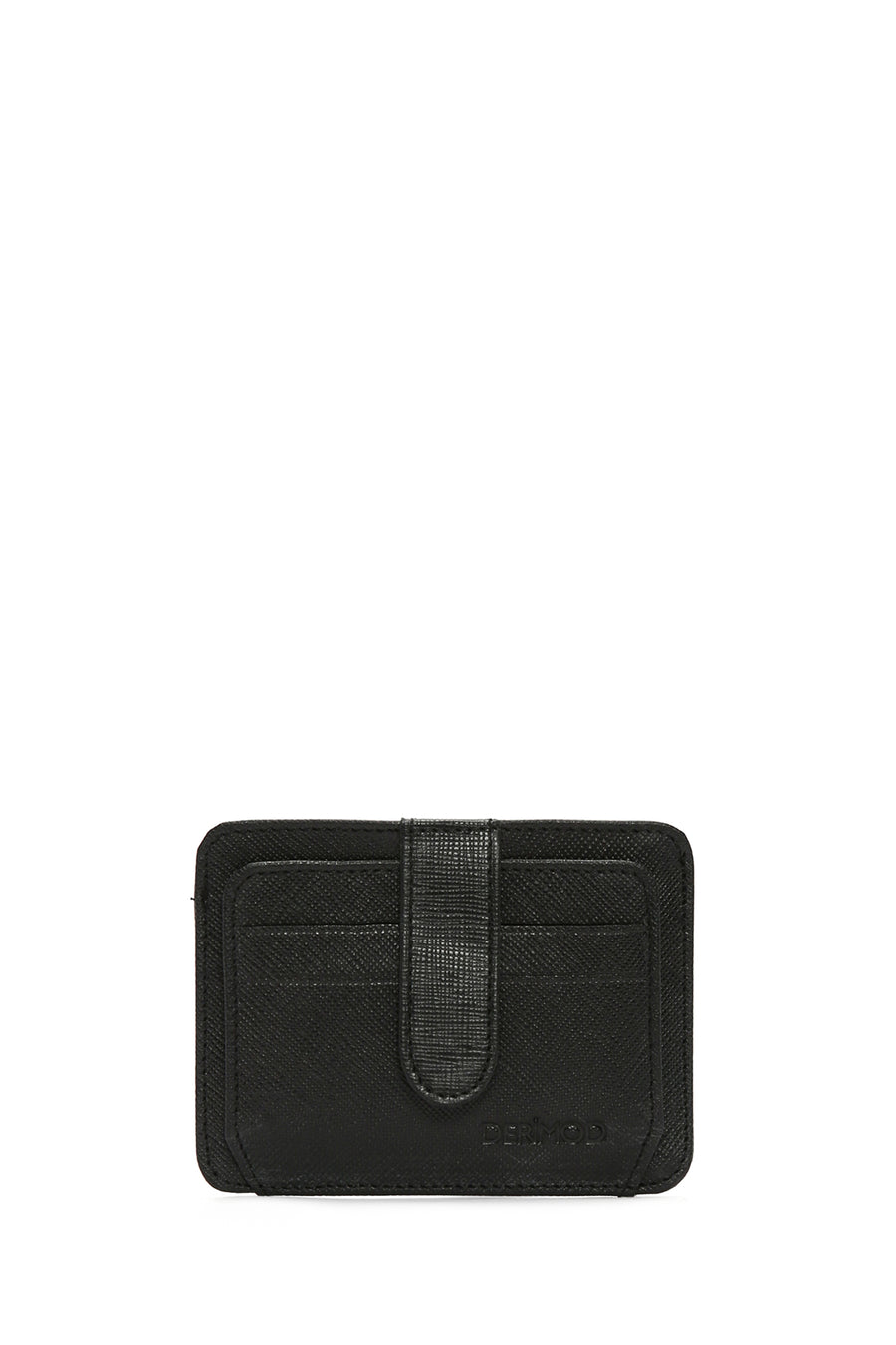 Men's Black Leather Card Holder 000A2D3073CV | Derimod