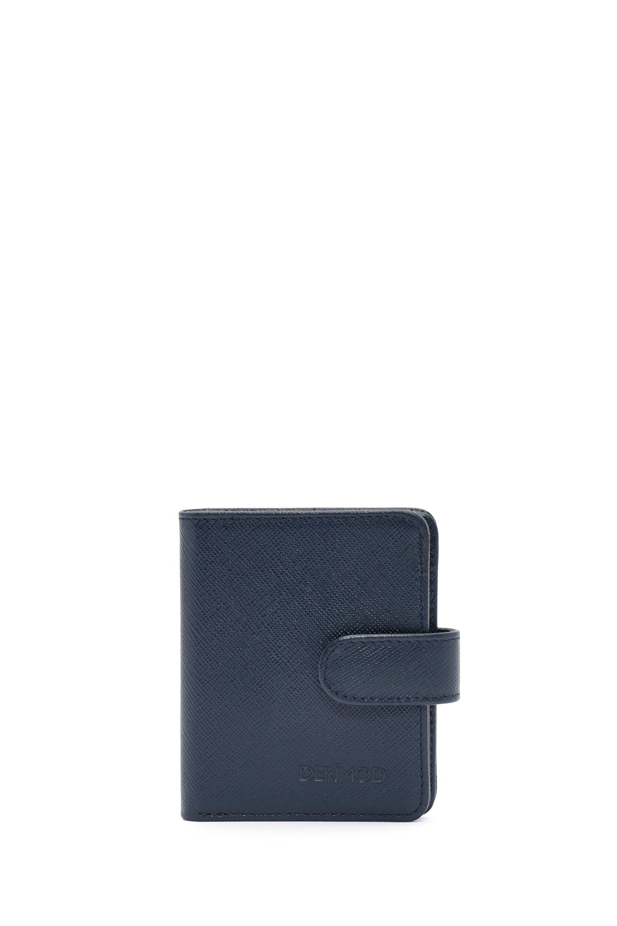 Men's Navy Blue Leather Card Holder 000A2D307526 | Derimod