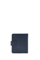 Men's Navy Blue Leather Card Holder | Derimod