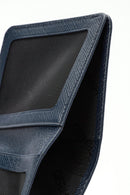 Men's Navy Blue Leather Card Holder | Derimod