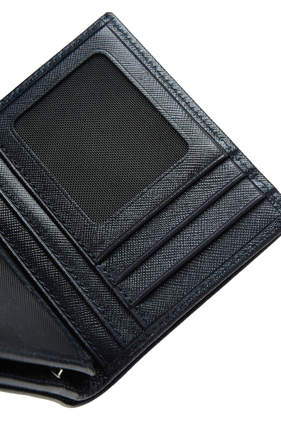 Men's Navy Blue Leather Wallet