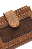 Men's Tan Leather Card Holder | Derimod