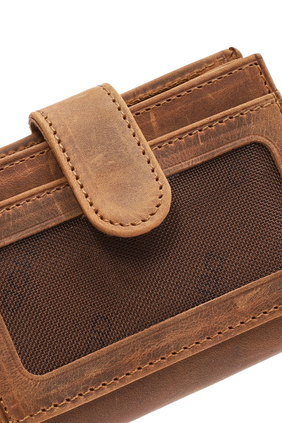 Men's Tan Leather Card Holder