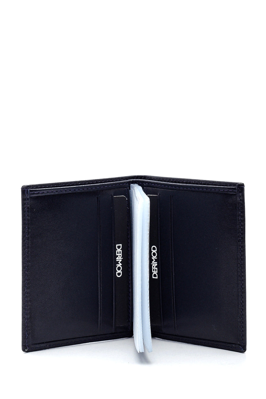Men's Navy Blue Leather Card Holder