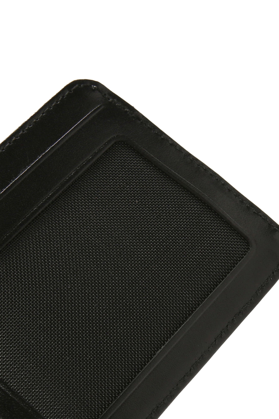 Men's Black Blue Leather Card Holder