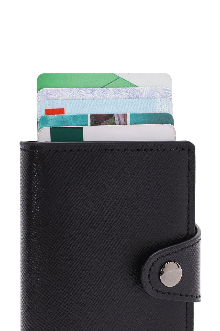 Men's Black Mechanical Card Holder