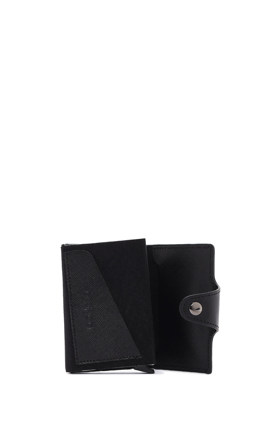 Men's Black Mechanical Card Holder