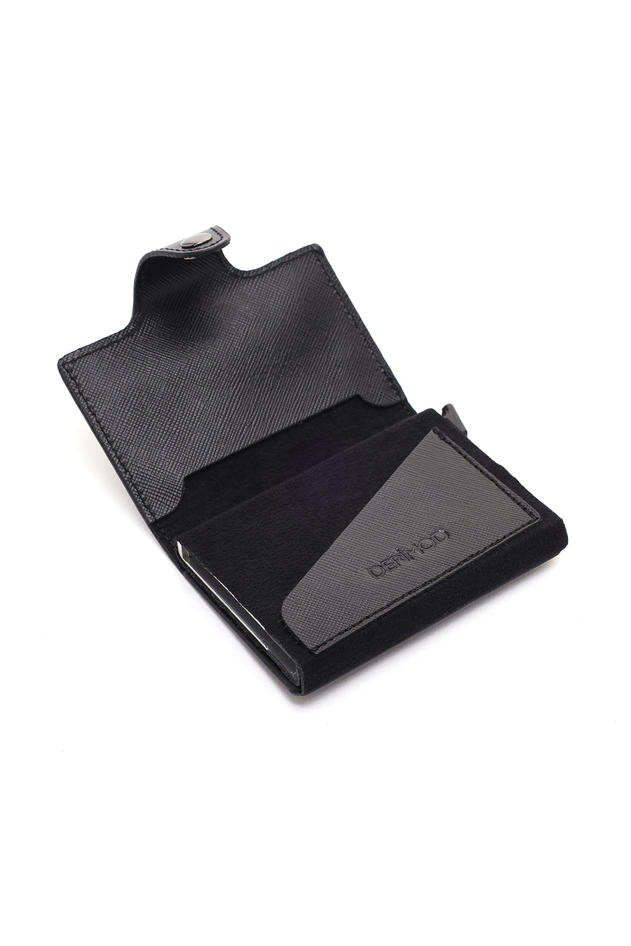 Men's Black Mechanical Card Holder