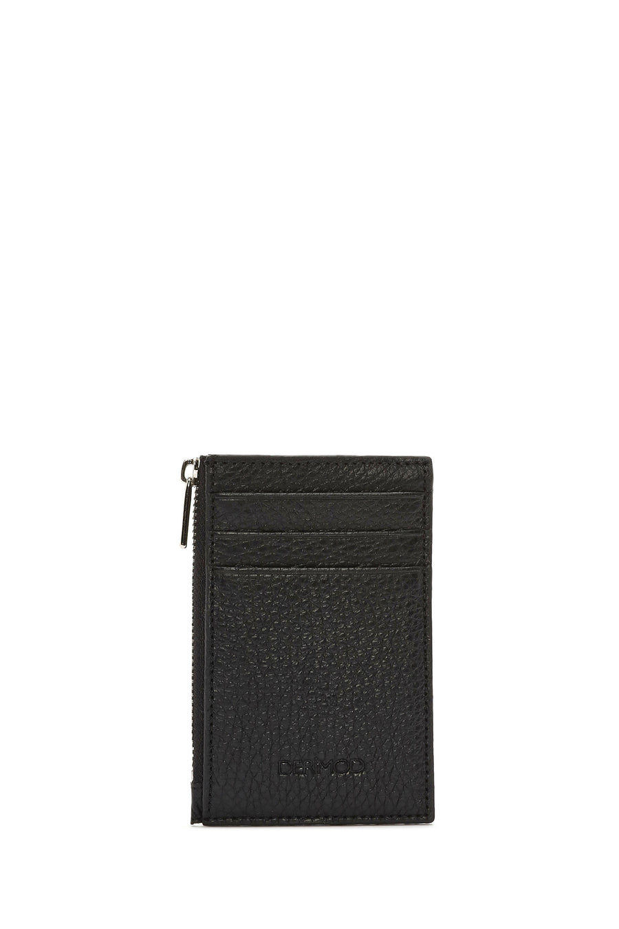 Men's Black Leather Card Holder 000A2D3146FT | Derimod