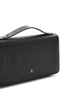 Erkek Siyah Desenli Deri Cüzdan | Derimod