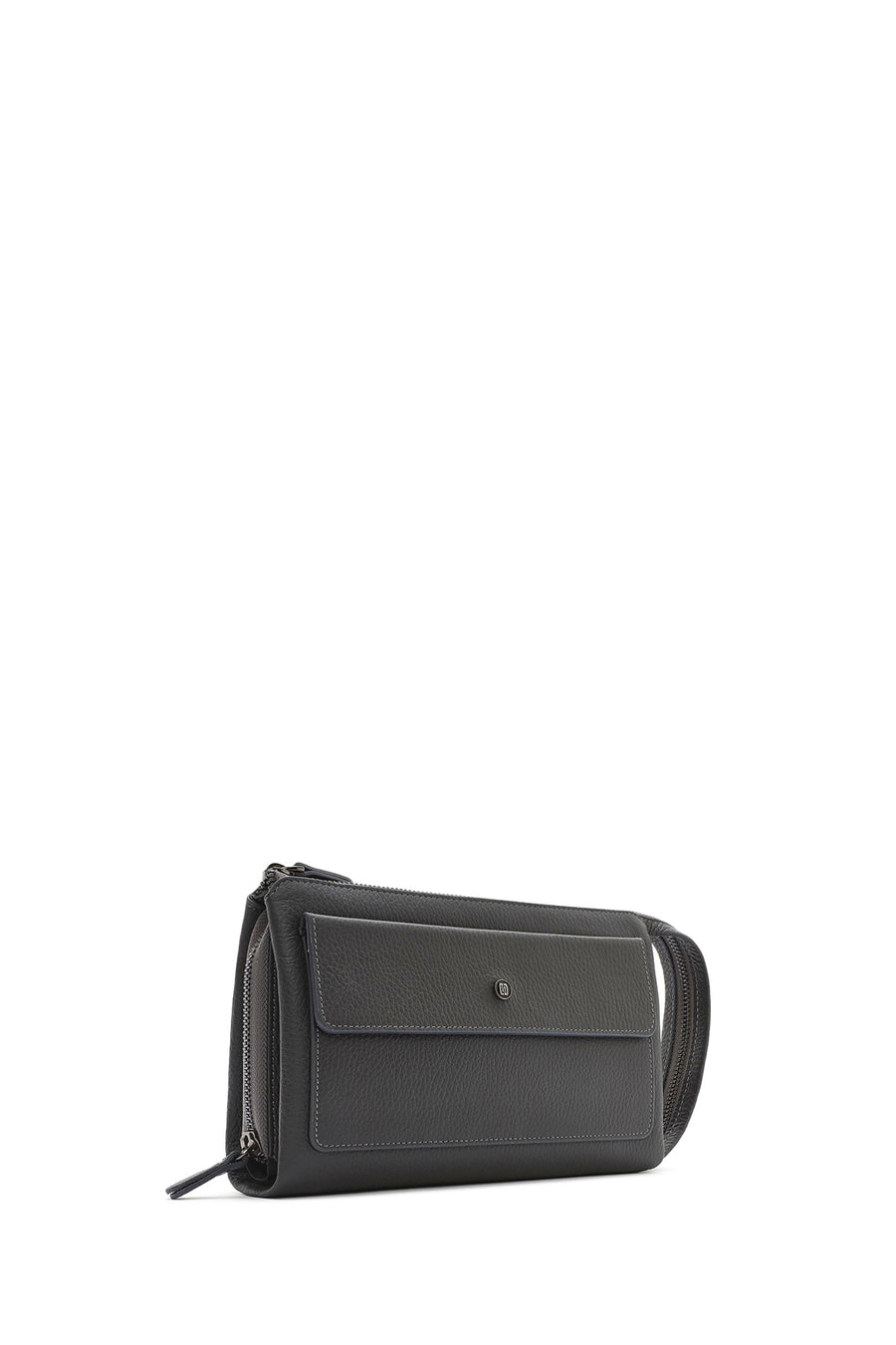Men's Gray Leather Wallet