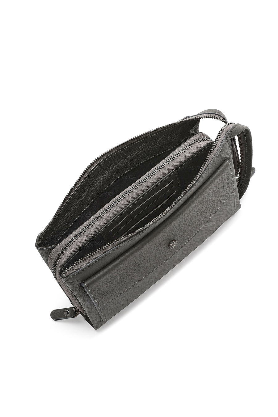 Men's Gray Leather Wallet