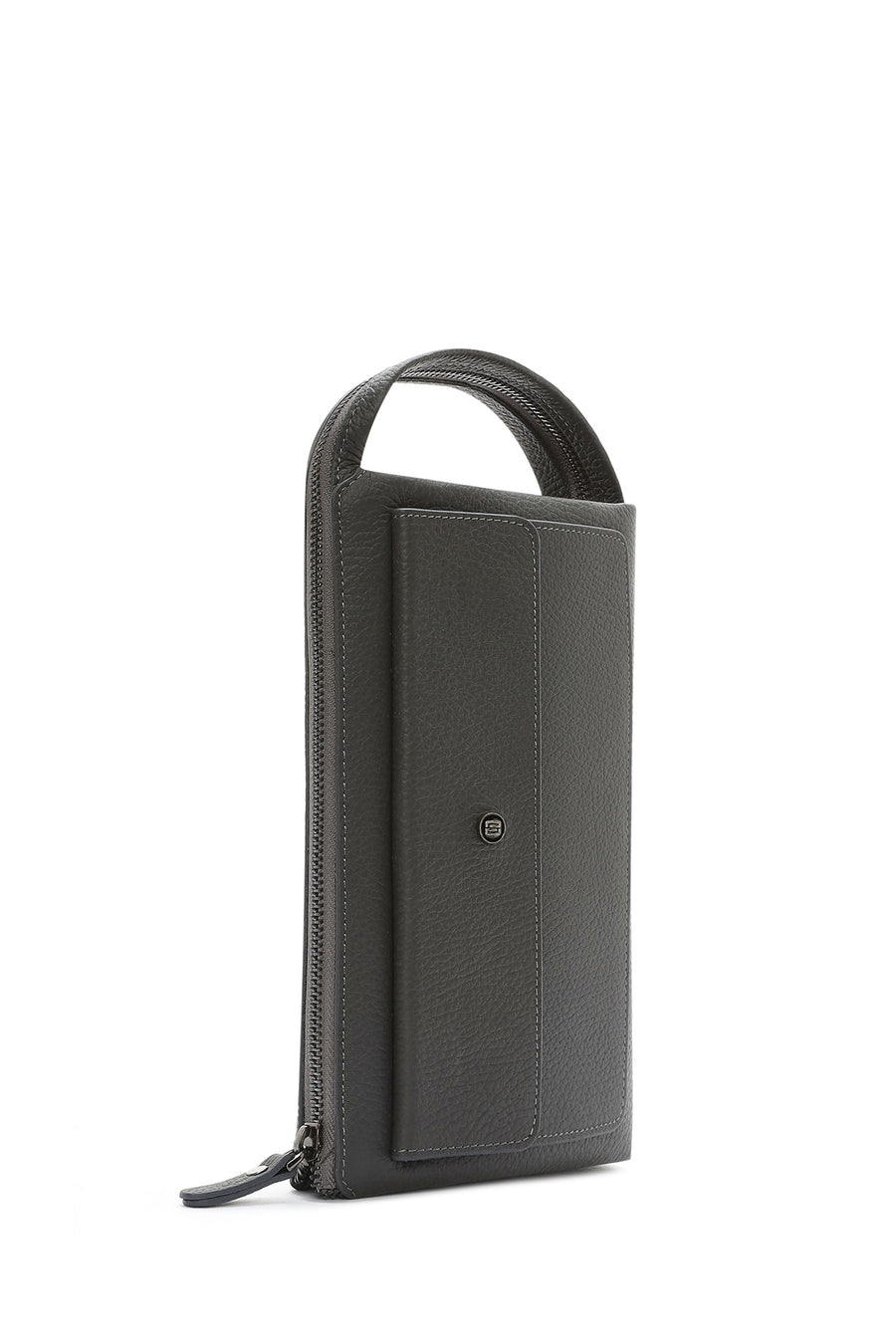 Men's Gray Leather Wallet