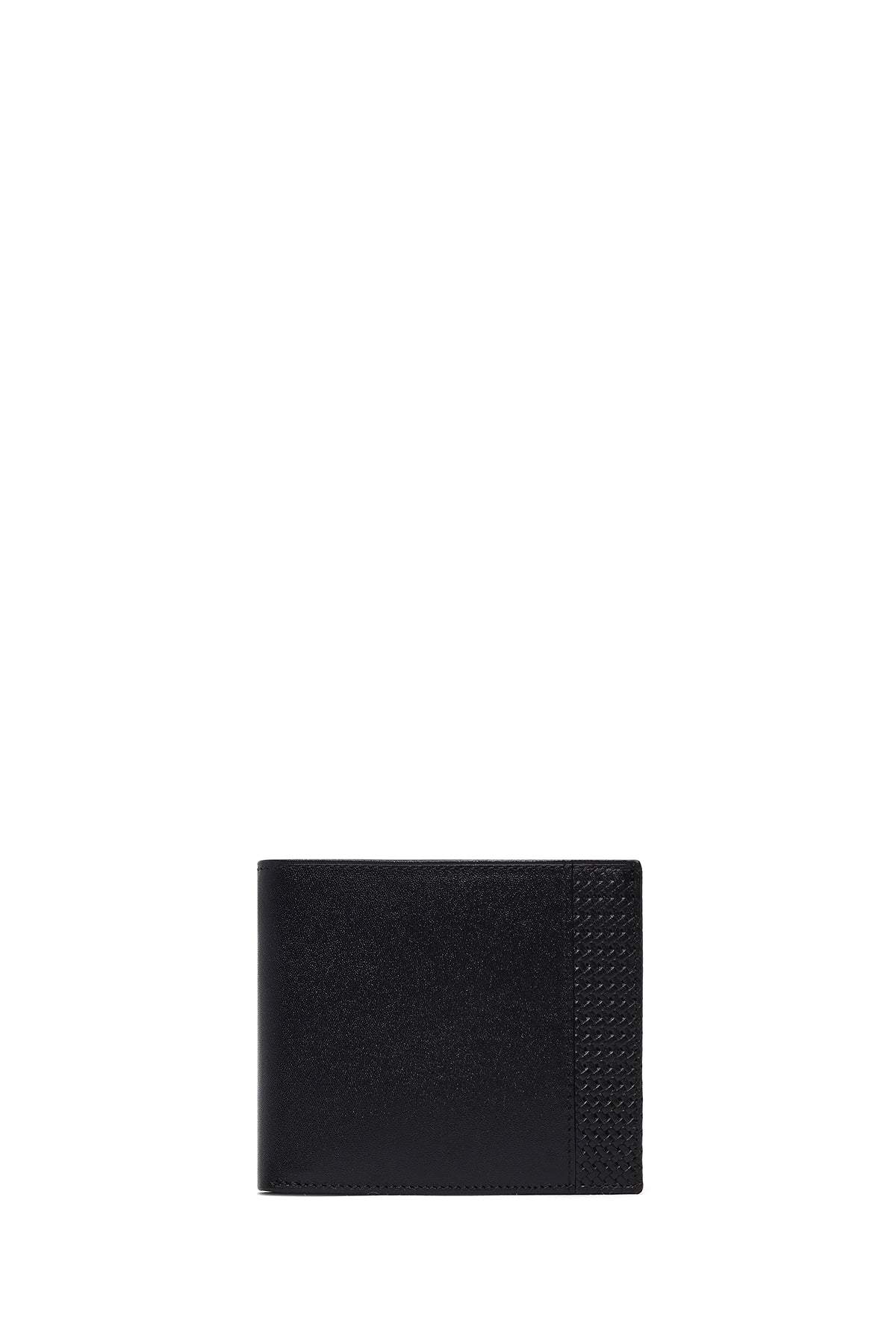 Men's Black Leather Wallet 000A2D315214 | Derimod