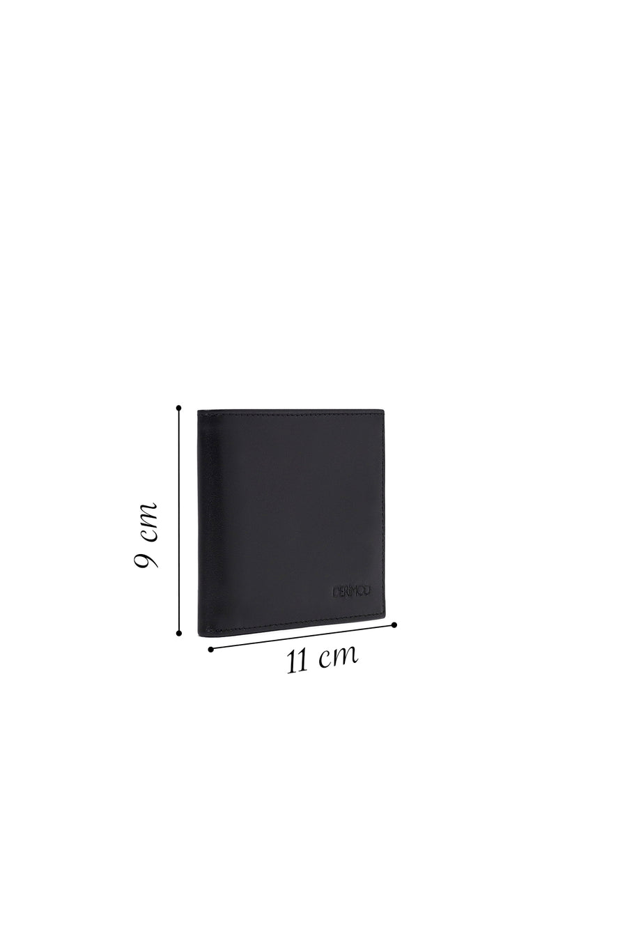 Men's Black Printed Leather Wallet