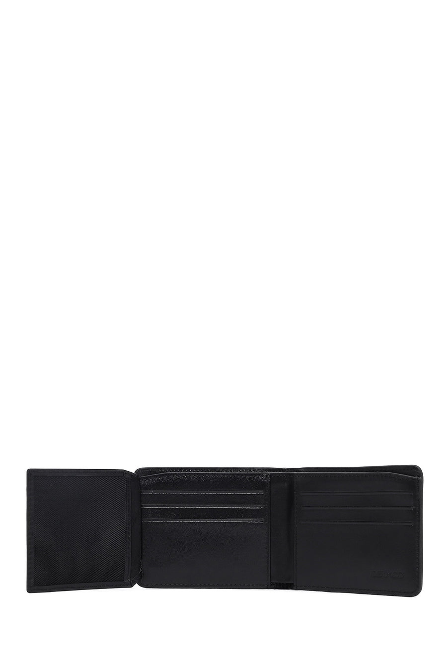 Men's Black Printed Leather Wallet