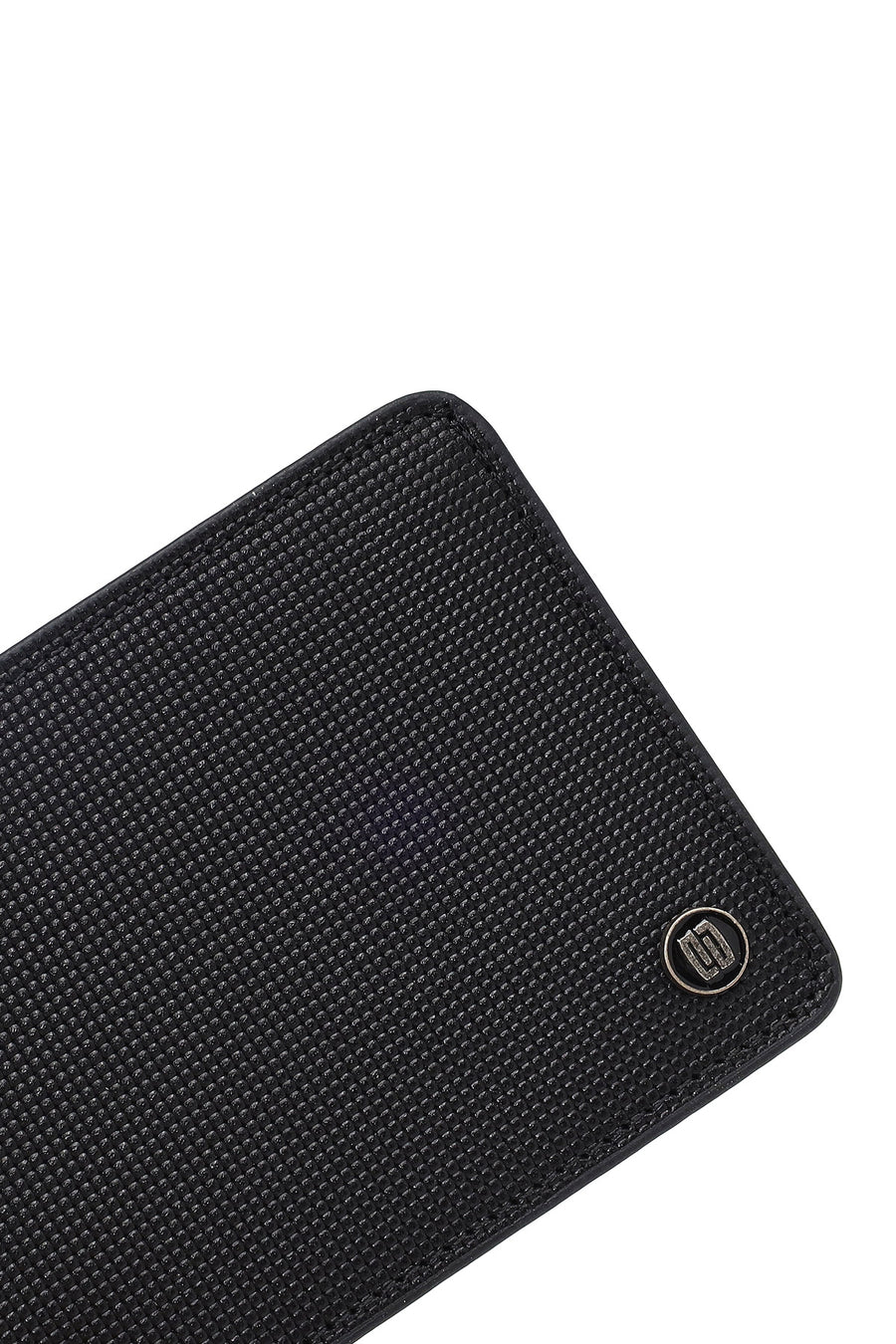 Men's Black Printed Leather Wallet