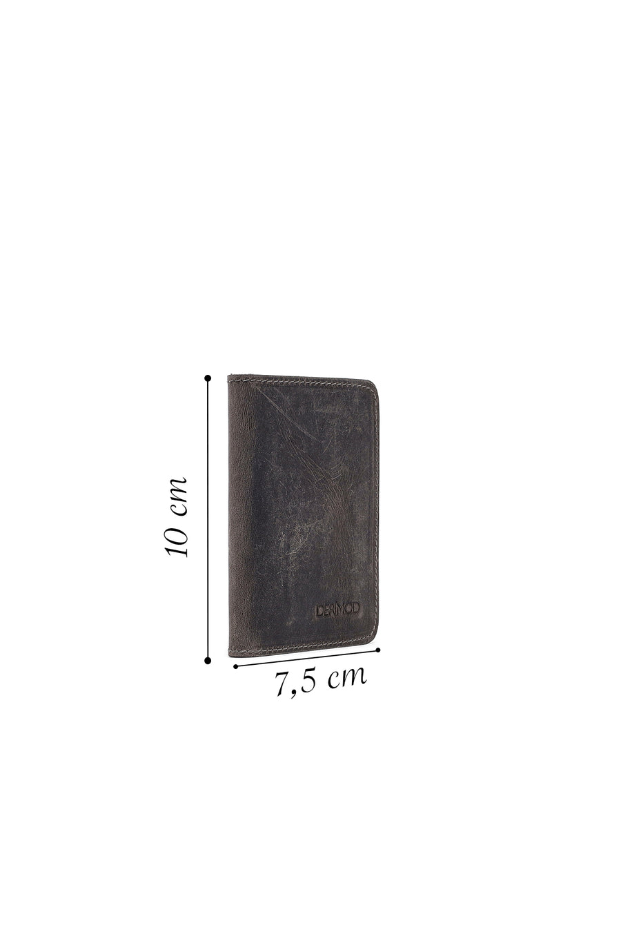 Men's Gray Leather Cardholder