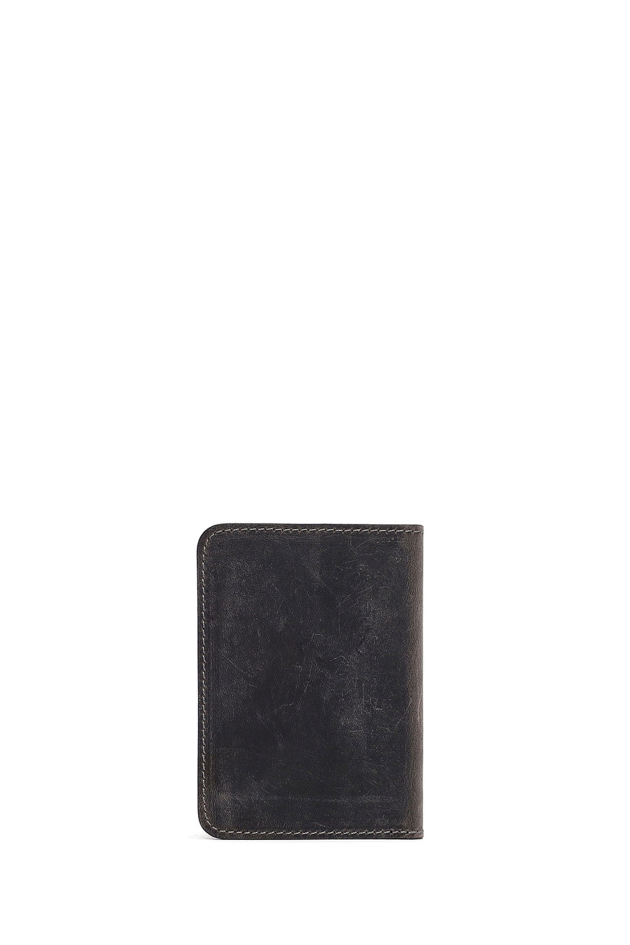 Men's Gray Leather Cardholder