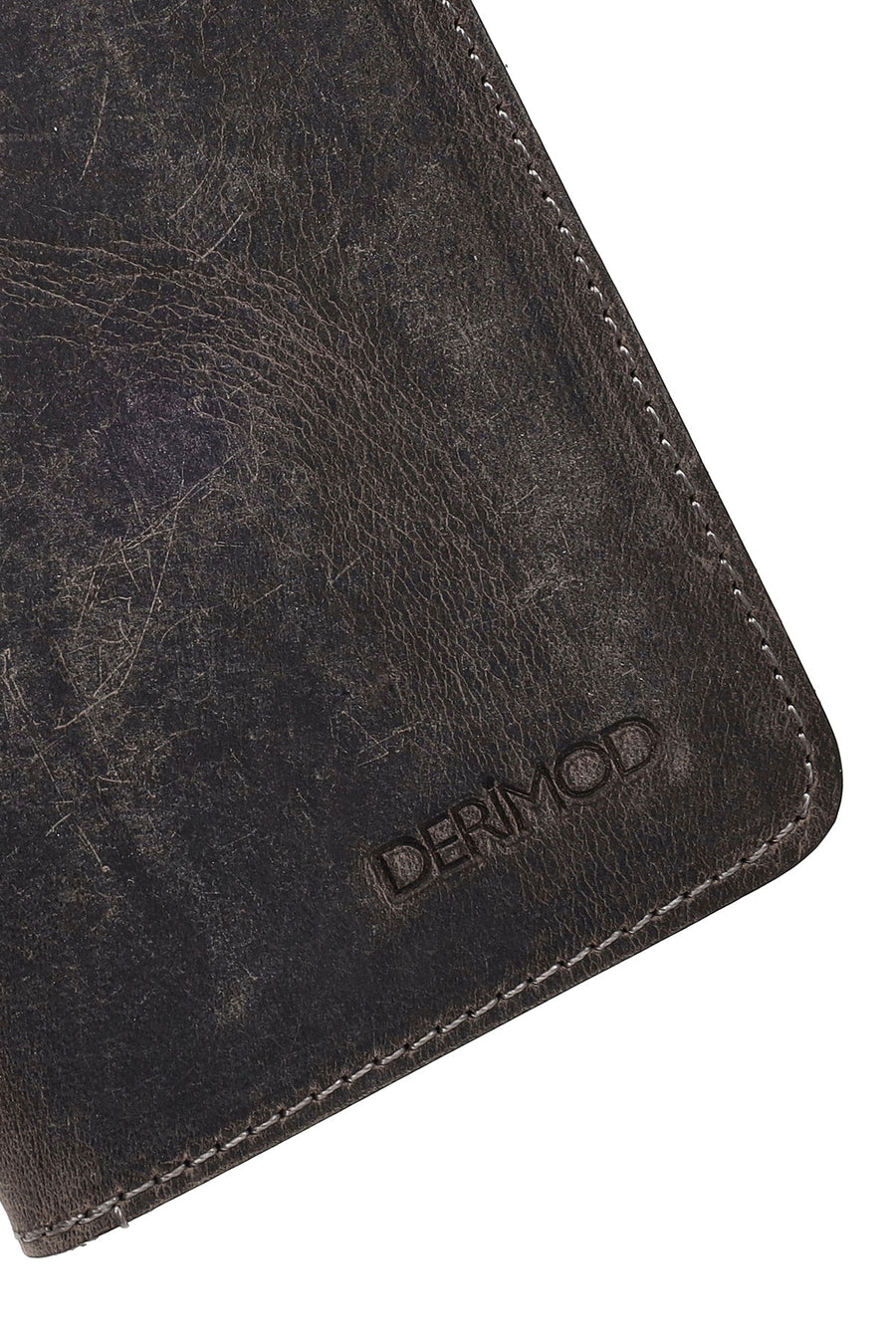 Men's Gray Leather Cardholder