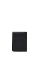 Men's Black Leather Cardholder | Derimod