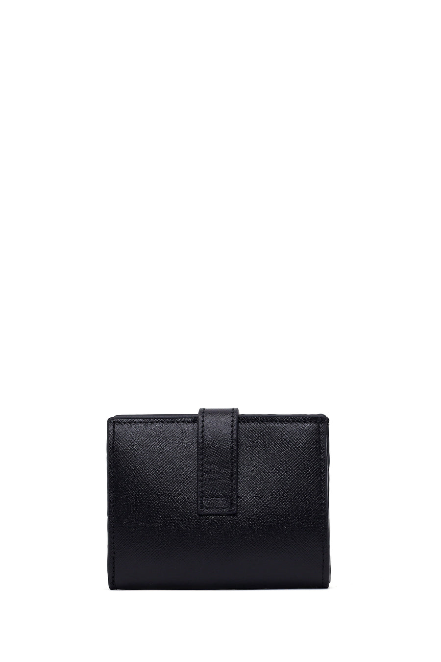 Male Black Printed Leather Cardholder