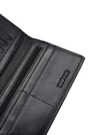 Erkek Siyah Örgülü Deri Cüzdan | Derimod